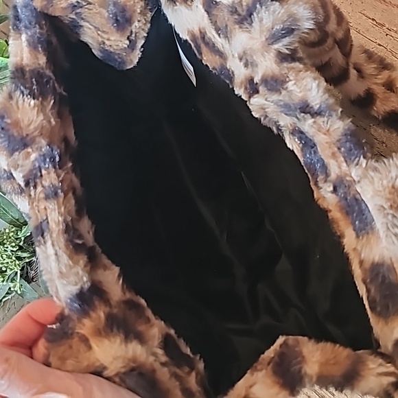 Faux fur leopard tote NWOT - Picture 3 of 6